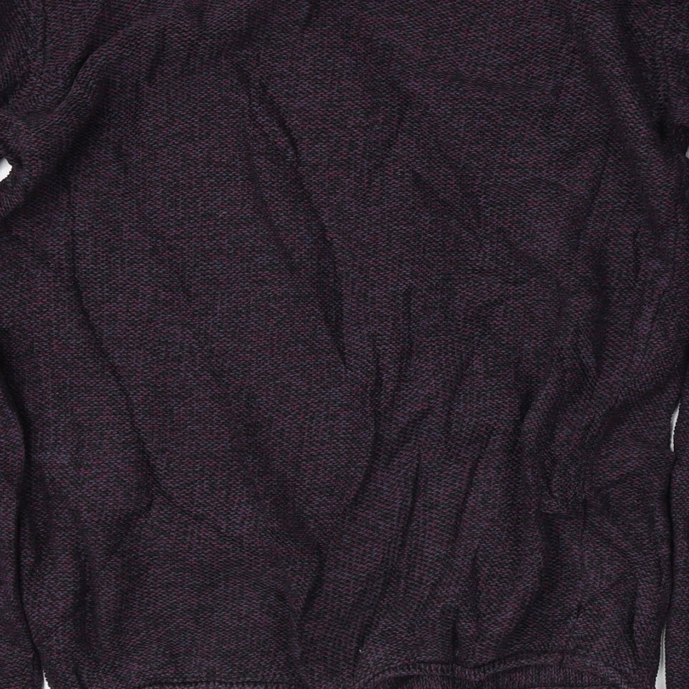 Cedar Wood State Mens Purple Pullover Jumper Size M