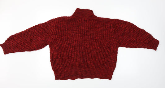 Mng Womens Red Pullover Jumper Size S