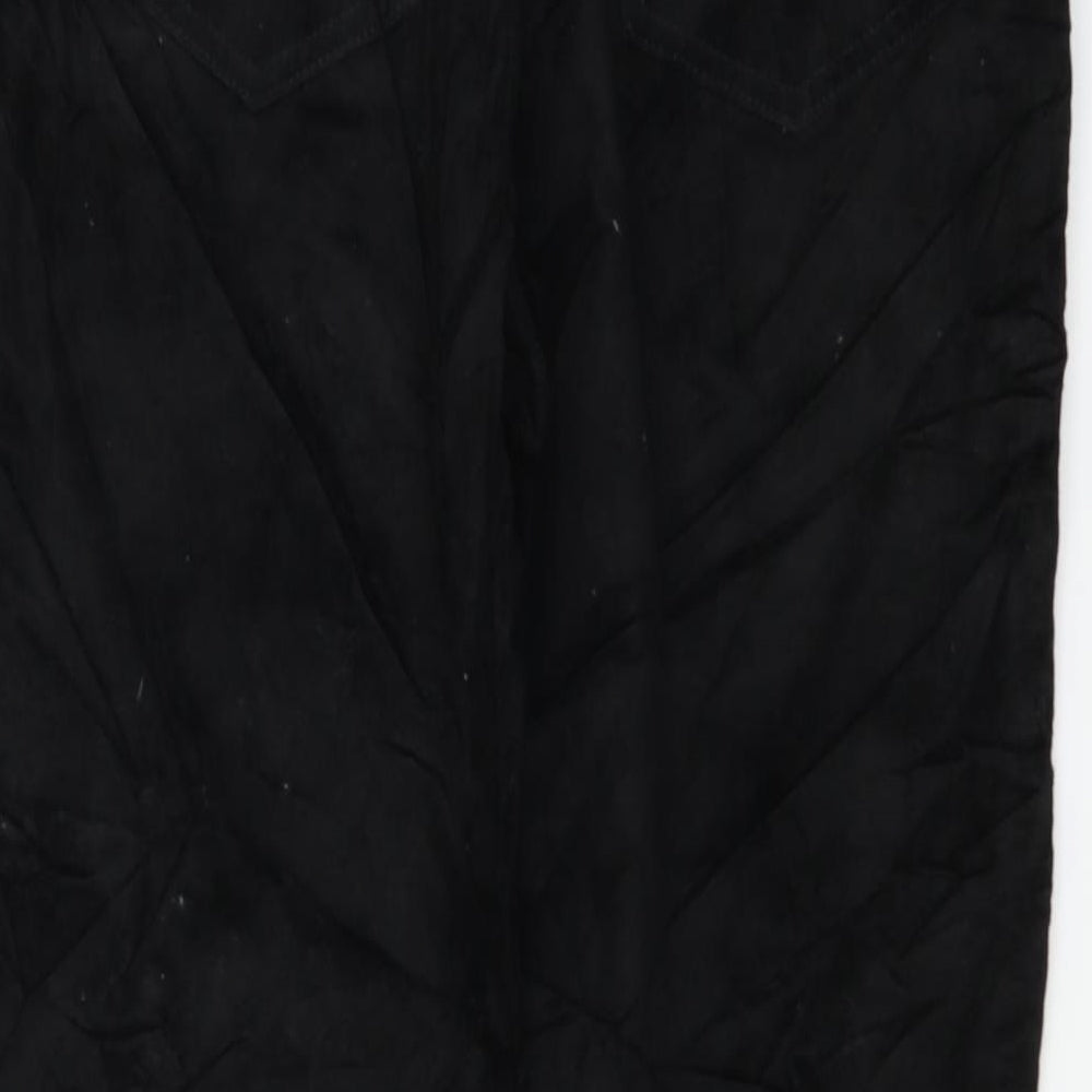 Womens UK Size 30 in Preworn Regular Fit Black Trousers