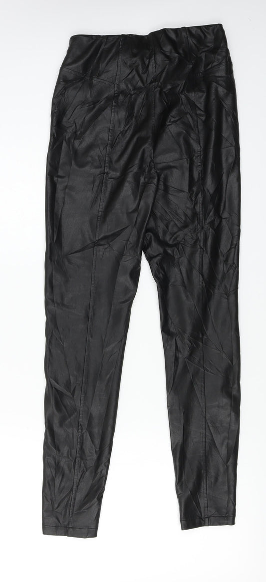 New Look Womens Black Trousers Size 10 L25 in