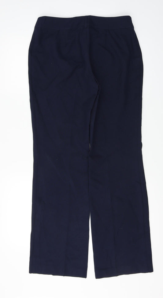 Womens UK Size 10 Papaya Regular Fit Blue Trousers