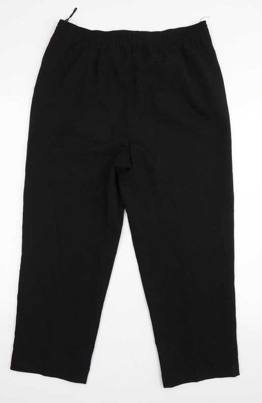 Bonmarché Womens Black Trousers Size 14 L25 in