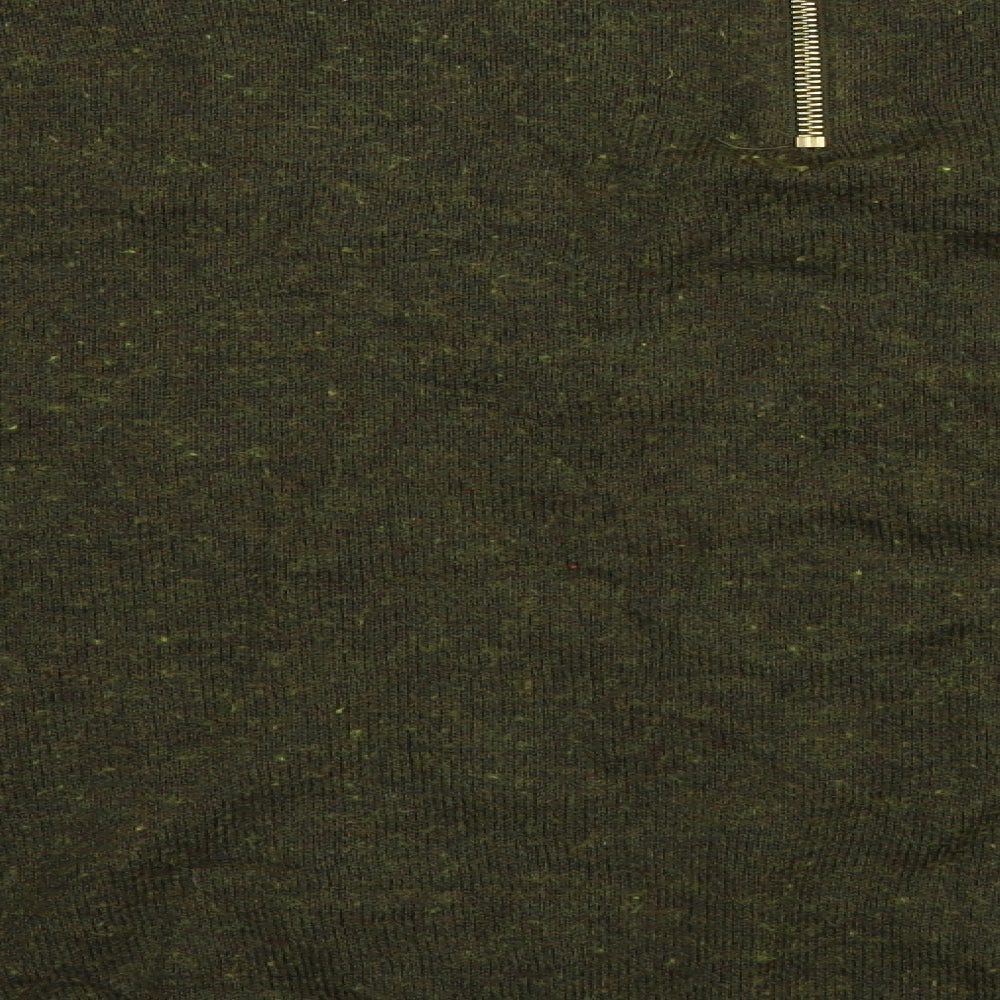 Womens UK Size M H&M Green Basic Blouse