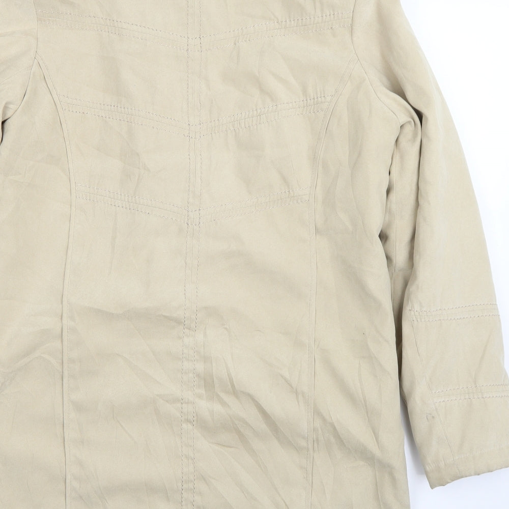 Womens UK Size S Klass Beige Quilted Coat