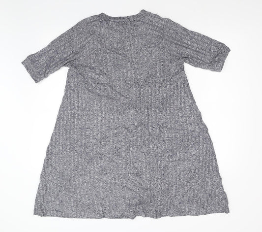 Sfera Womens Blue Knit Jumper Dress Size M