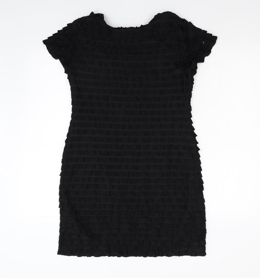 Ronni Nicole Womens Black Bodycon Size 10