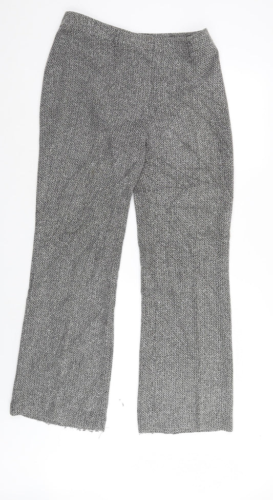 Womens UK Size 12 AMARANTO Regular Fit Grey Trousers