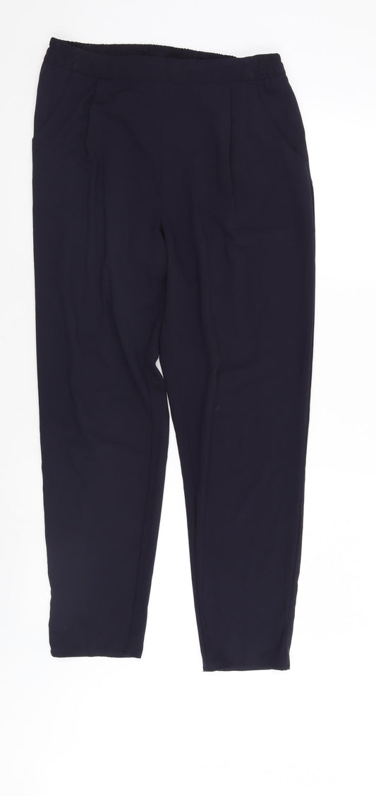 Womens UK Size 10 Divided Regular Fit Blue Trousers