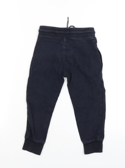 Womens UK Size 4 NEXT Regular Fit Jogger Blue Trousers