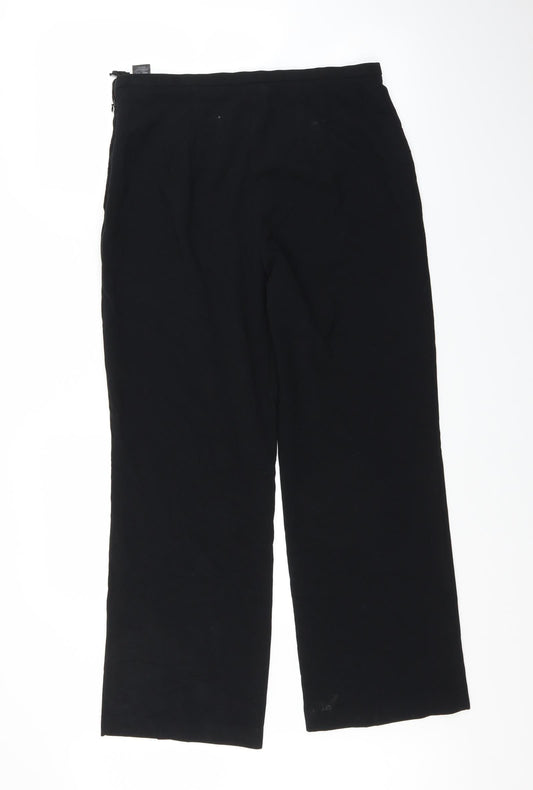 Womens UK Size 12 Marks and Spencer Regular Fit Black Trousers