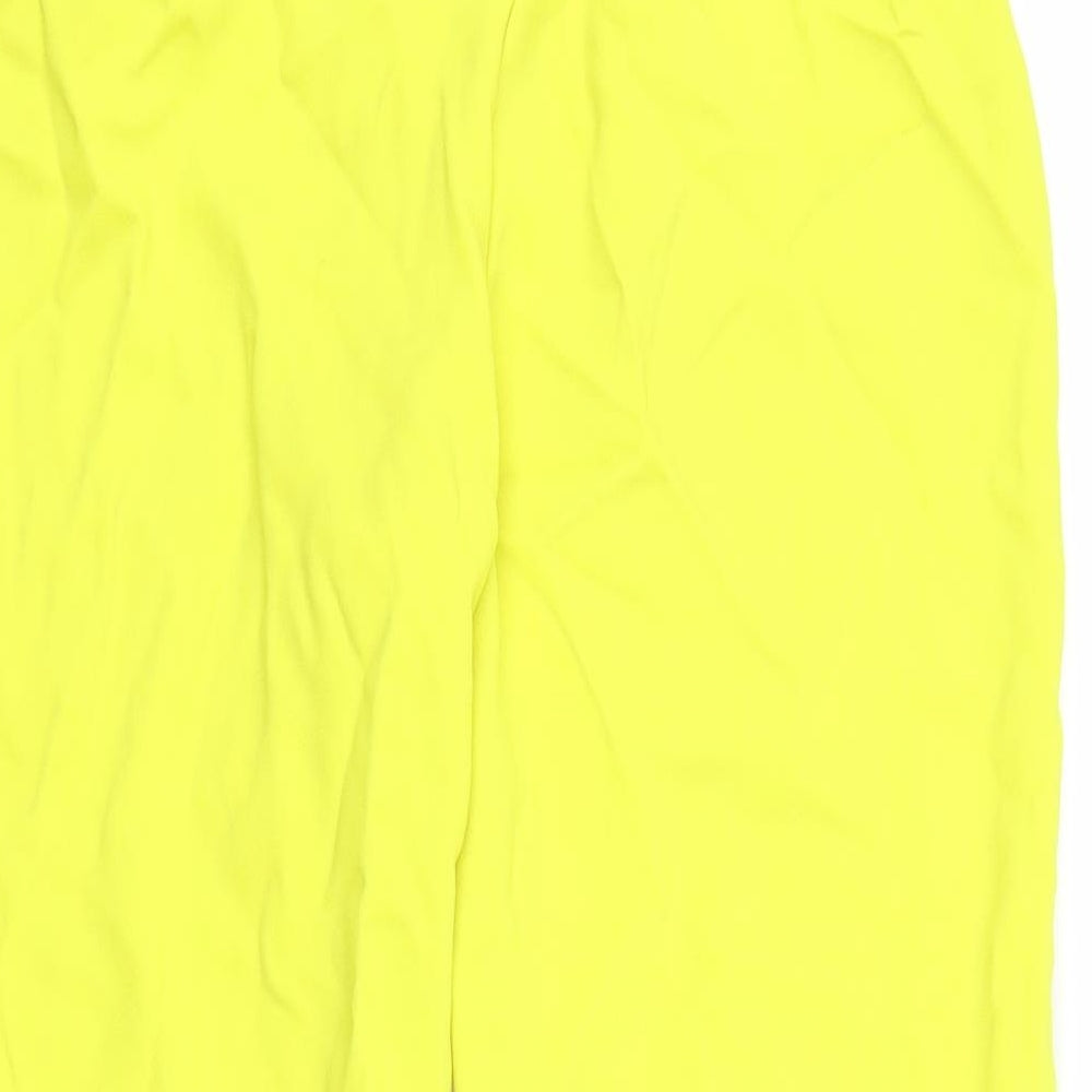 Primark Womens Yellow Capri Trousers Size 8 L23 in