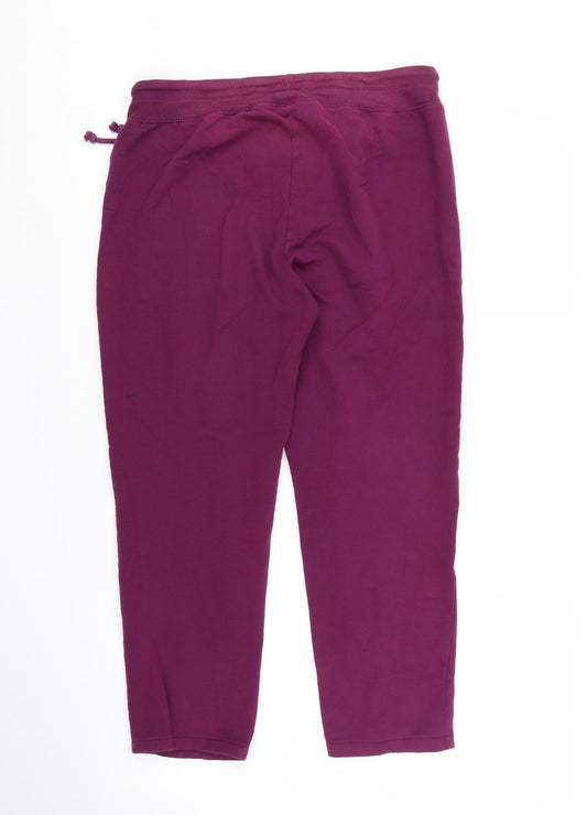 Womens UK Size M Gap Regular Fit Sweatpants Purple Trousers