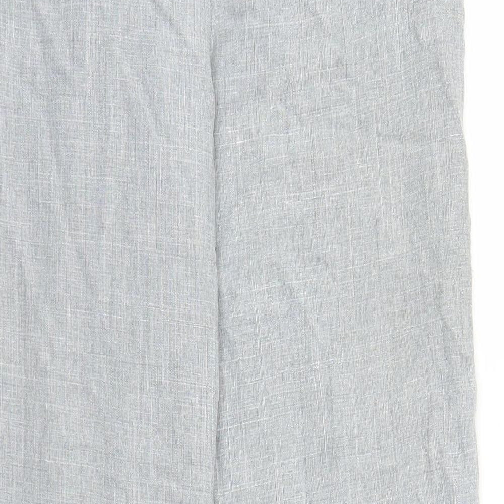 Womens UK Size 12 Preworn Regular Fit Grey Trousers