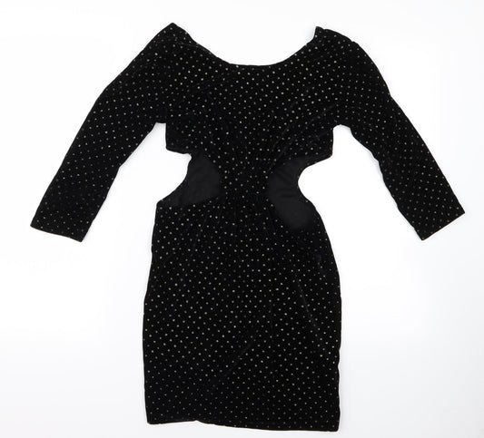 hearts and brows Womens Black Pencil Dress Size 8