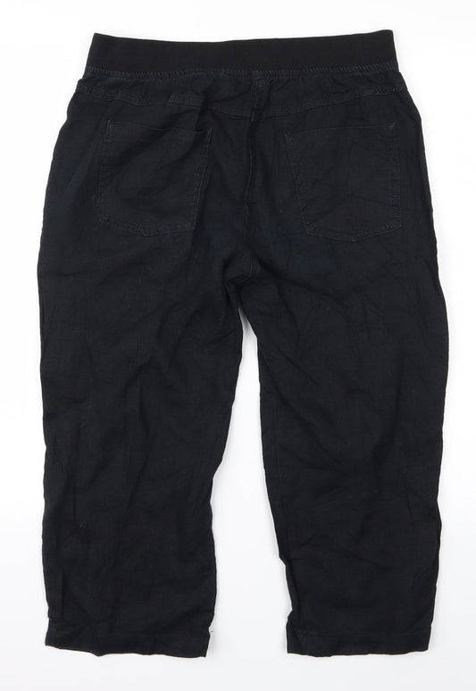m&s Womens Black Trousers Size 12