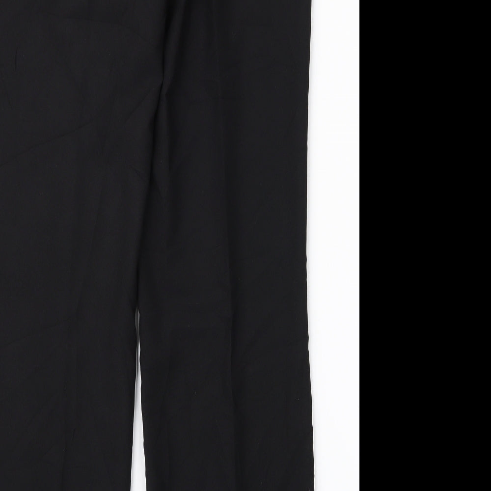 F&F Womens Black Trousers Size 8 L26 in - v