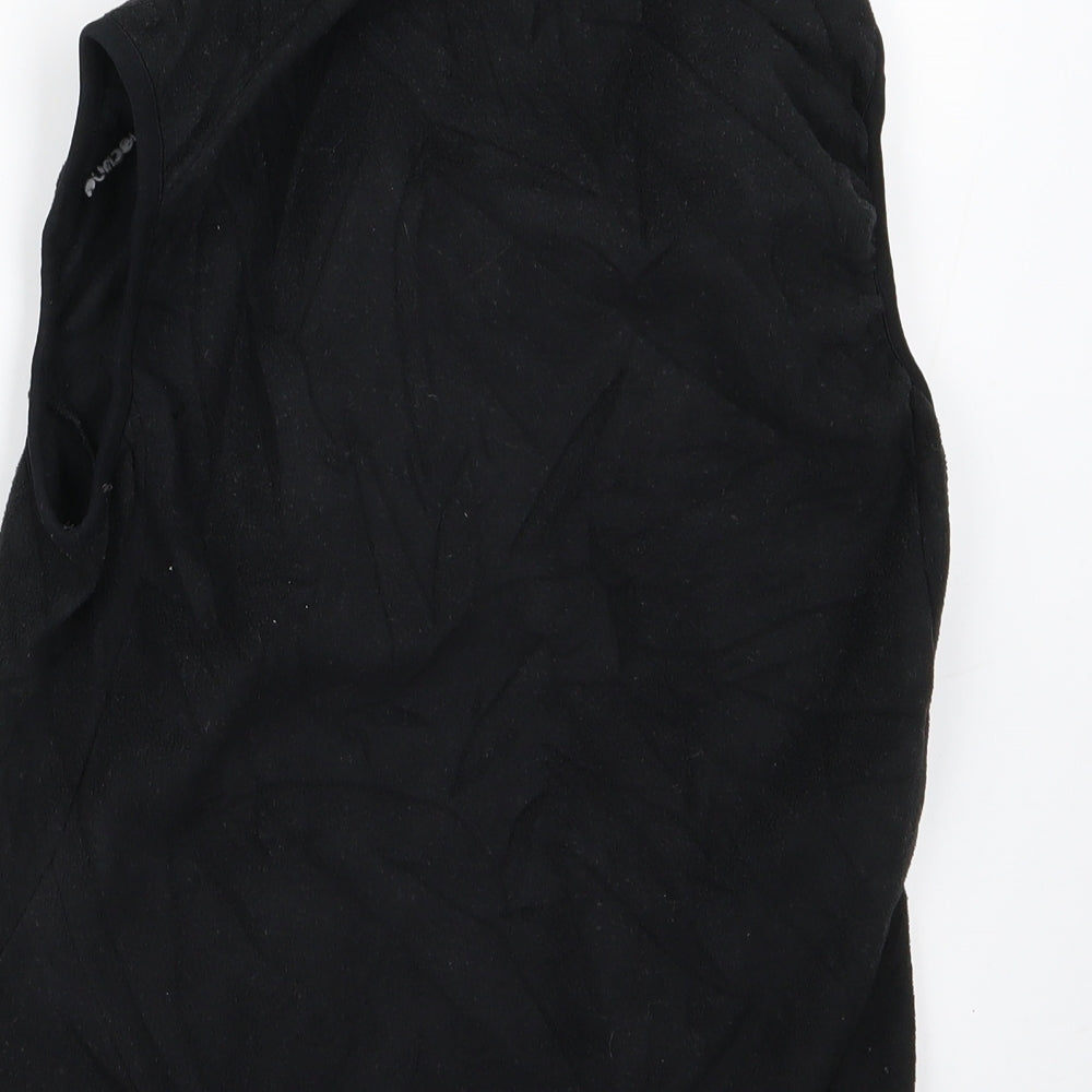 Womens UK Size 2XS Preworn Black Gilet