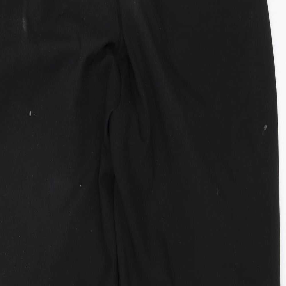 Womens UK Size 16 BHS Regular Fit Dress Pants Black Trousers