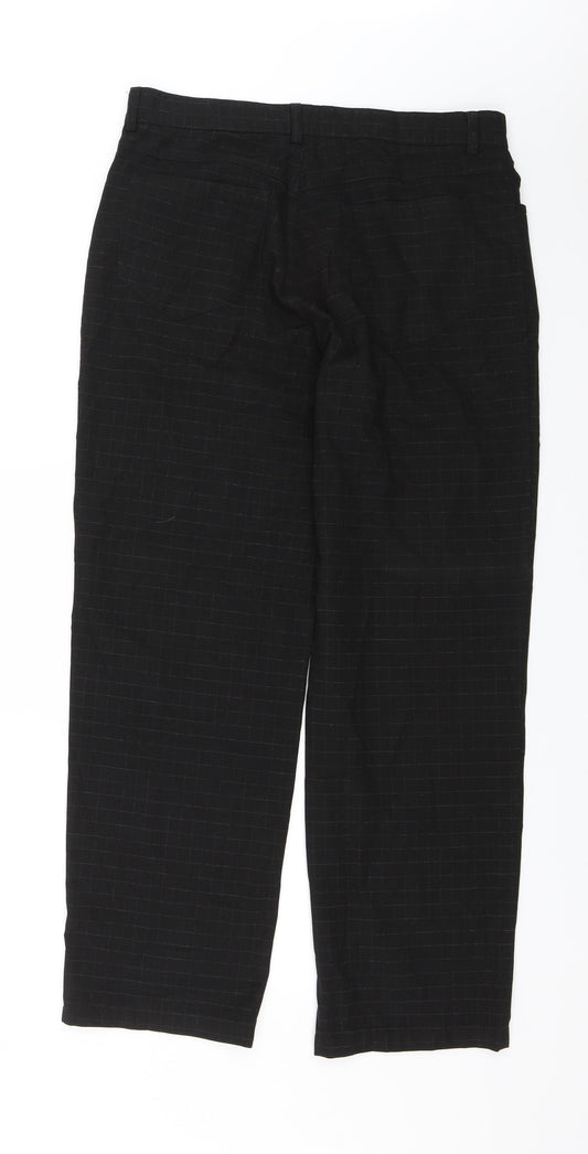 Debenhams Mens Black Dress Pants Trousers Size 34 in L27 in