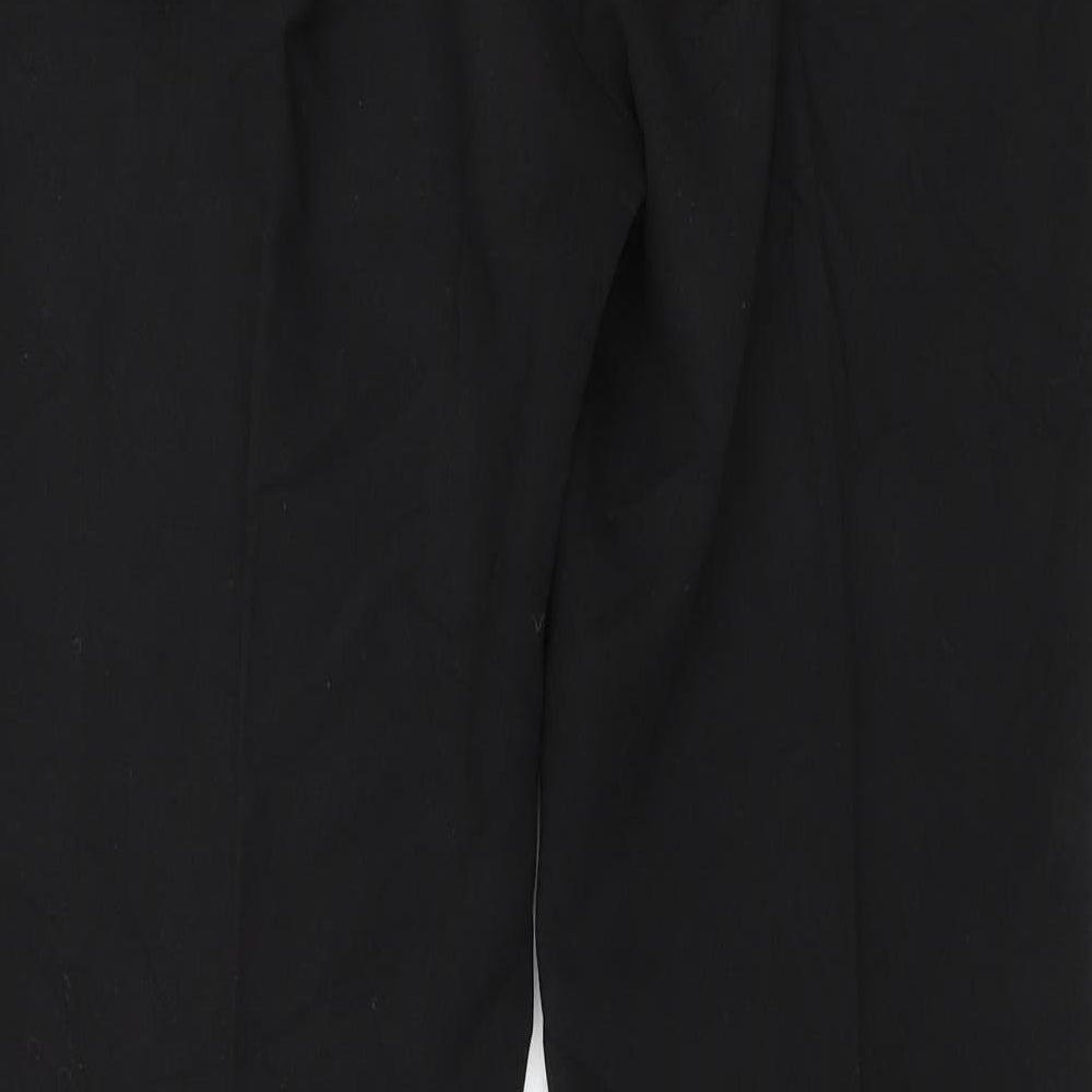 M&S Womens Black Dress Pants Trousers Size 12 L25 in