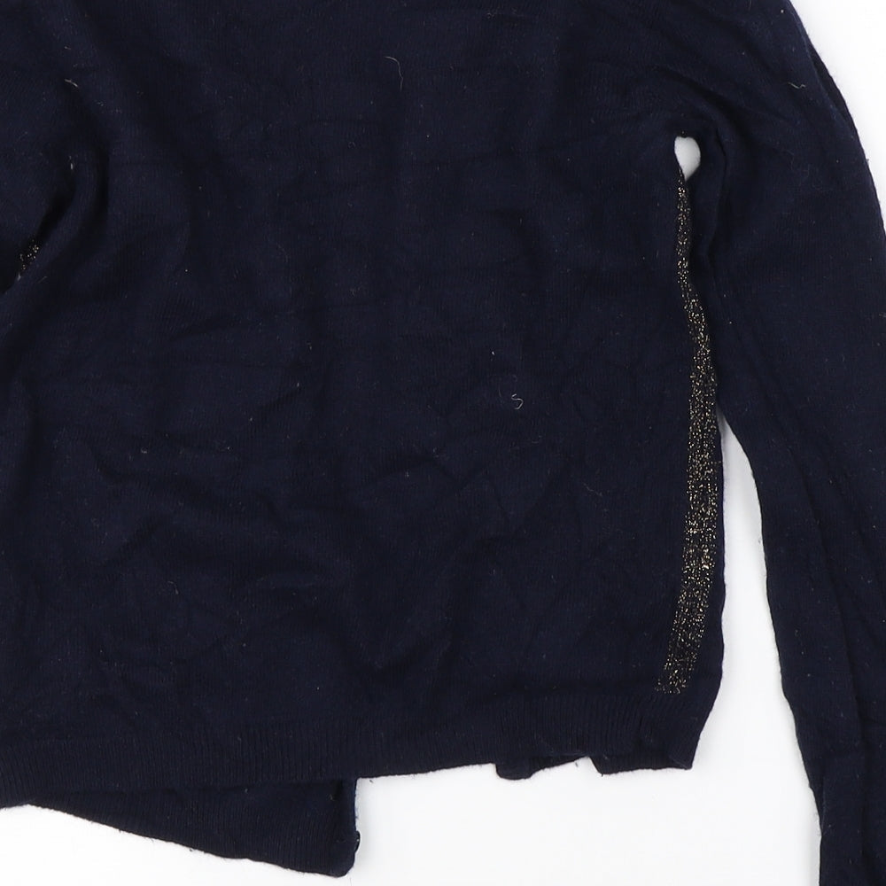 nice things Girls Blue Cardigan Jumper Size 10 Years