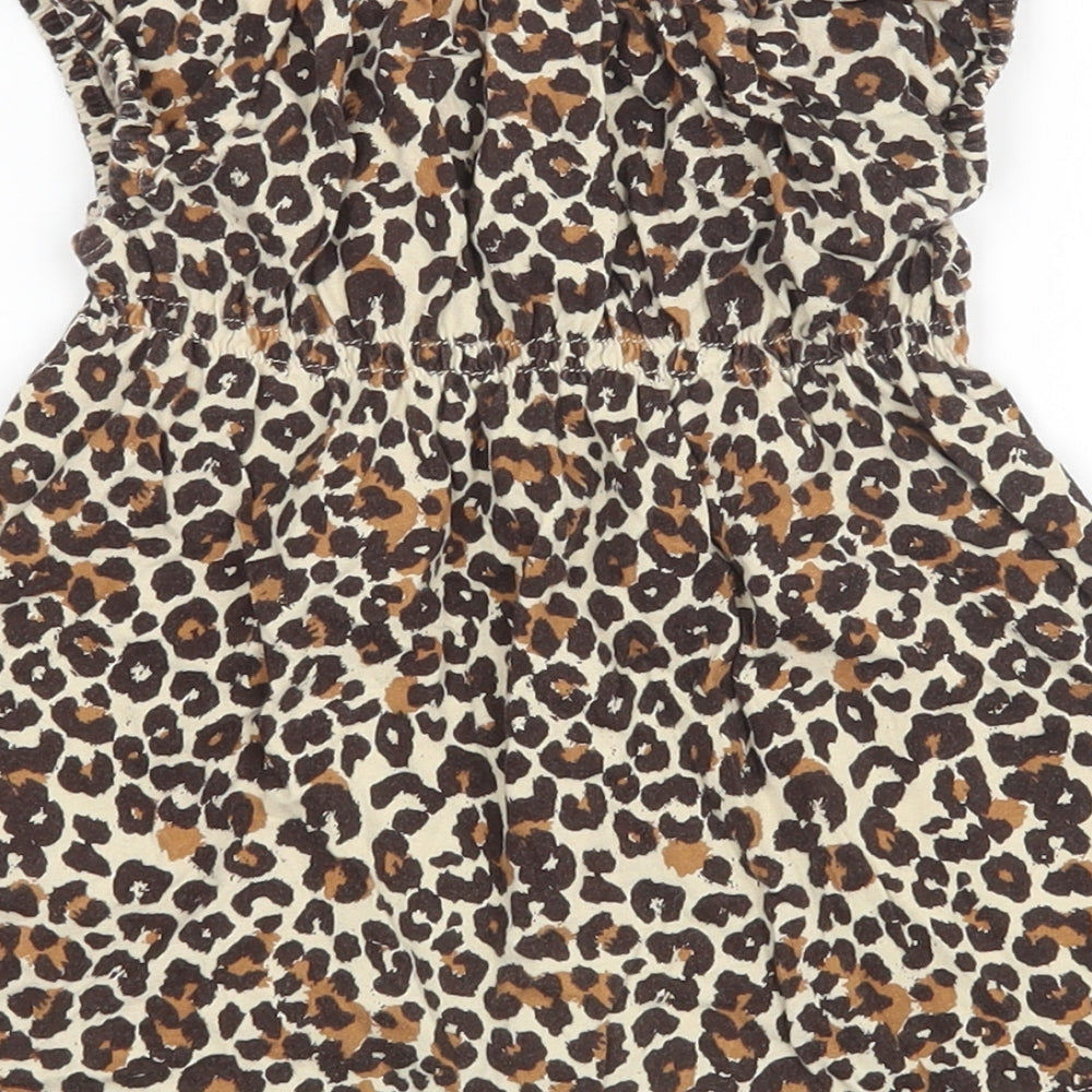 H&M Baby Brown Animal Print A-Line Size 12-18 Months