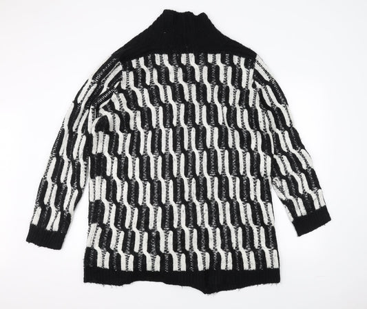 TU Womens Black Knit Jacket Size L