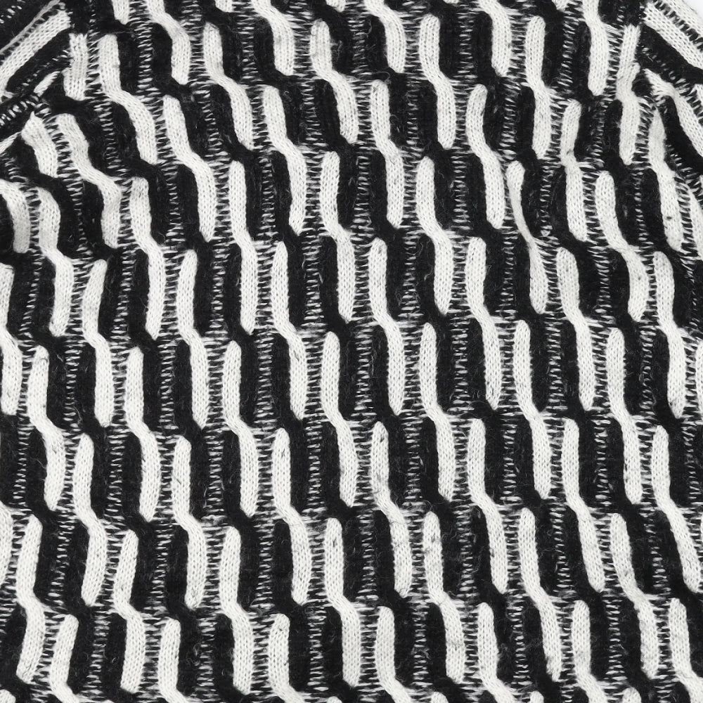 TU Womens Black Knit Jacket Size L