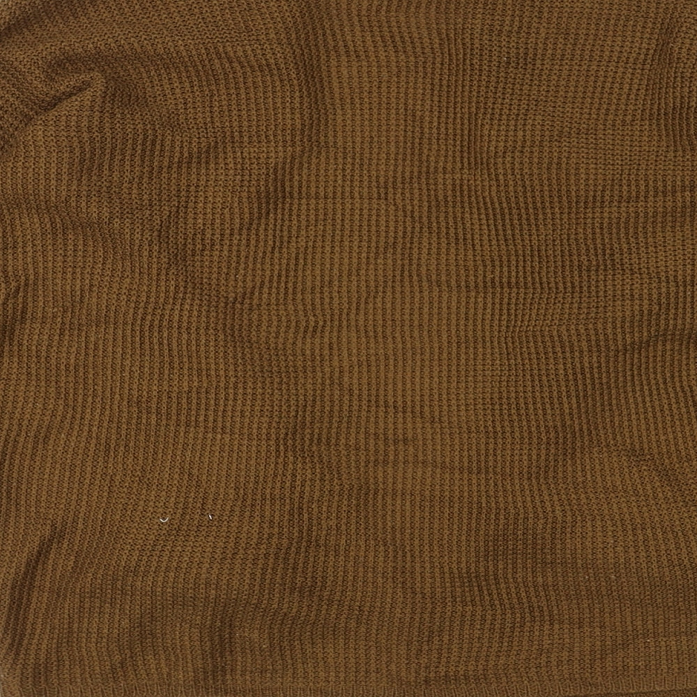 Pull&Bear Womens Brown Knit Jacket Coatigan Size S