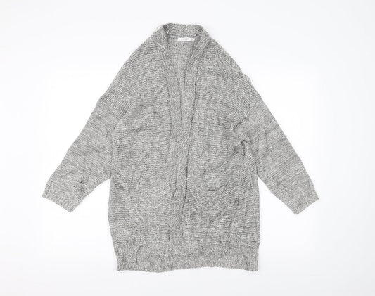 Mango Womens Grey Cardigan Jumper Size S