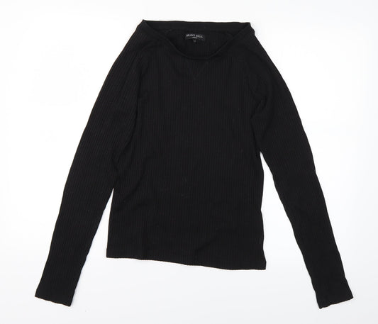 Brave Soul Womens Black Pullover Jumper Size M