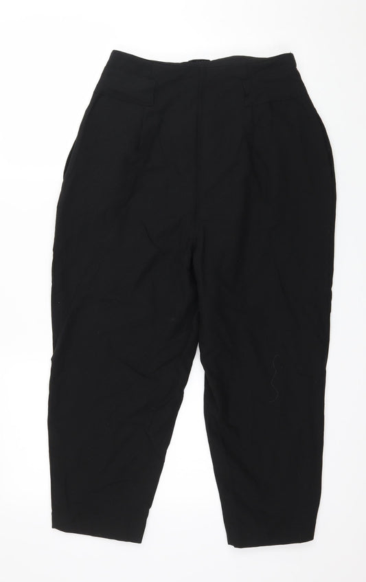 Womens UK Size 8 ASOS Regular Fit Black Trousers