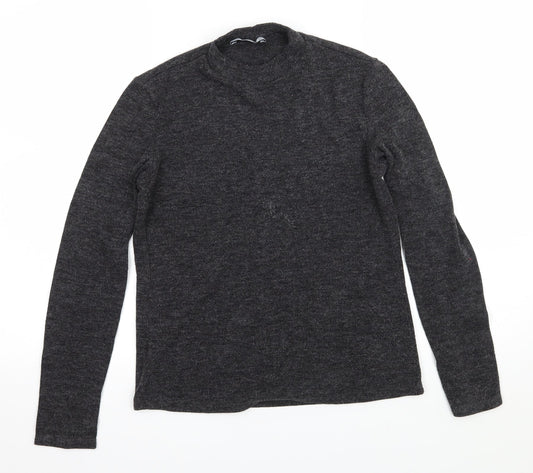 Mango Womens Grey Knit Pullover Jumper Size S