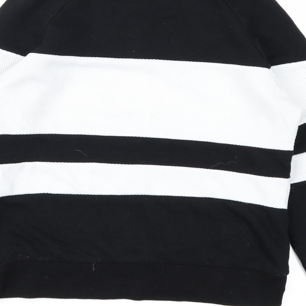 Womens UK Size S FOREVER 21 Black Pullover Sweatshirt