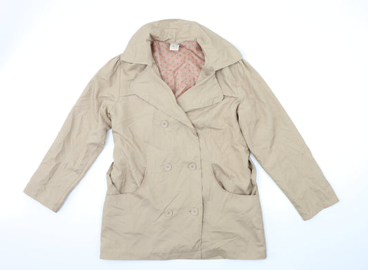 Womens UK Size 14 La Redoute Brown Overcoat