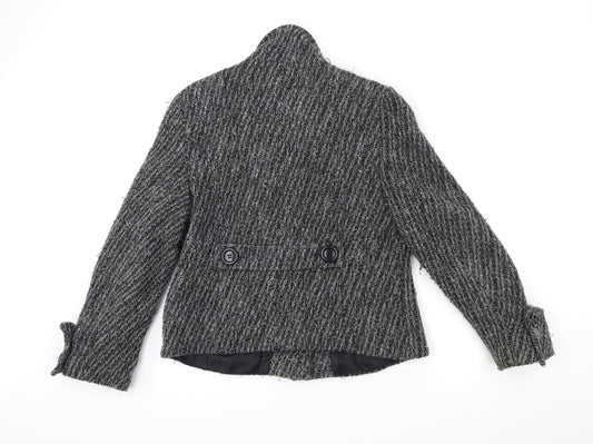 Womens UK Size 12 kesta Grey Overcoat