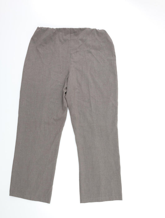 Autonomy Womens Grey Trousers Size 16 L27 in