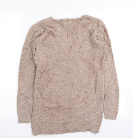 buisdaei Womens Beige Pullover Jumper Size M