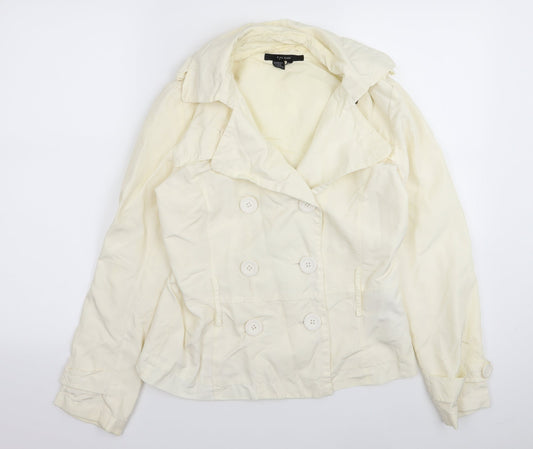 Womens UK Size M Zara White Jacket