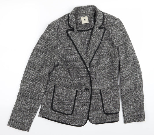 Tu Womens Grey Jacket Blazer Size 12