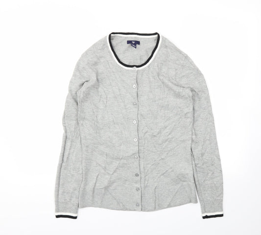 Gap Womens Grey Cardigan Jumper Size 10