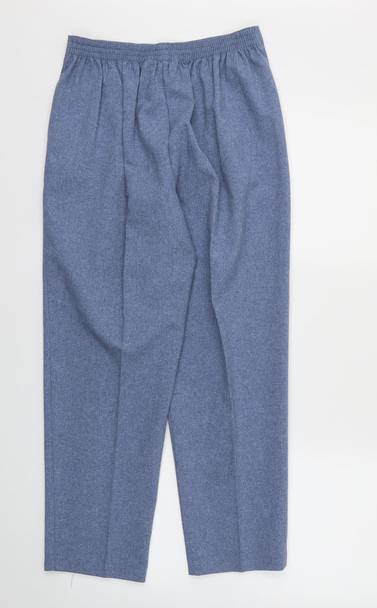 Classics Womens Blue Trousers Size 12 L26 in - Stretch waistband