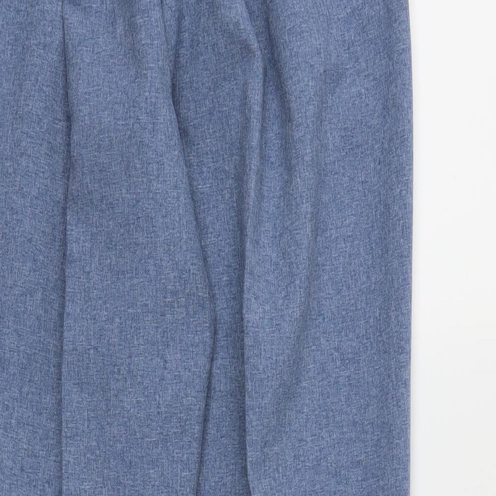 Classics Womens Blue Trousers Size 12 L26 in - Stretch waistband