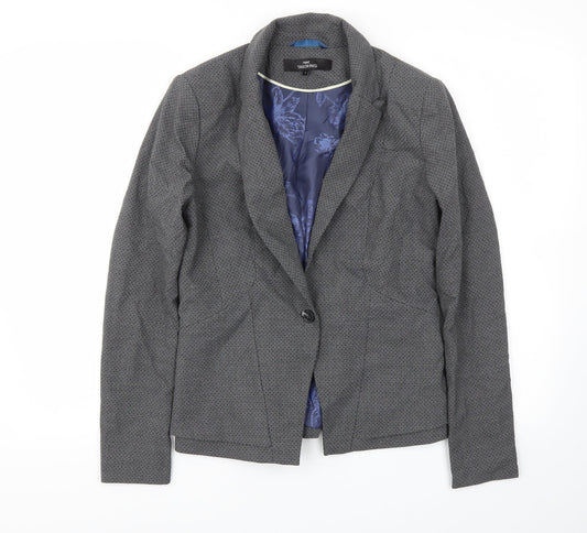 Next Womens Grey Jacket Blazer Size 8