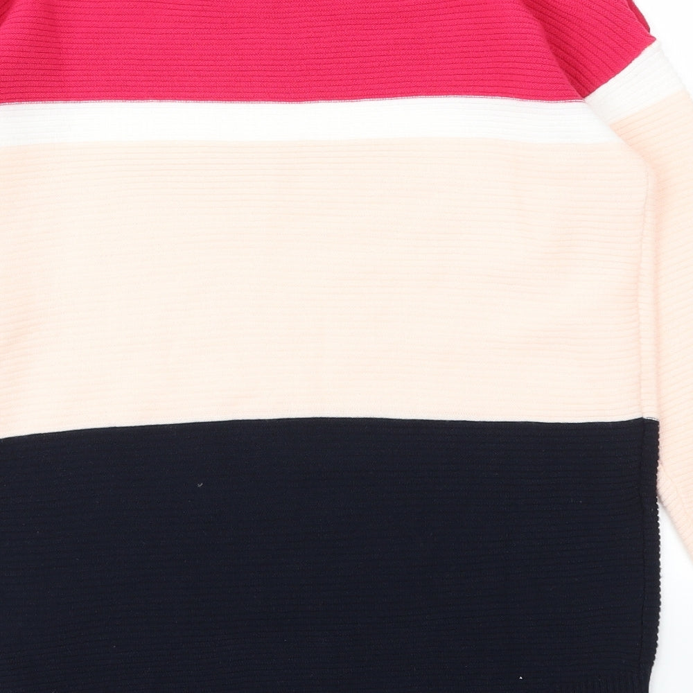 Debenhams Womens Multicoloured Striped Pullover Jumper Size 8