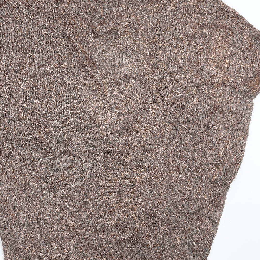 Next Womens Brown Pullover Jumper Size L - bronze colour