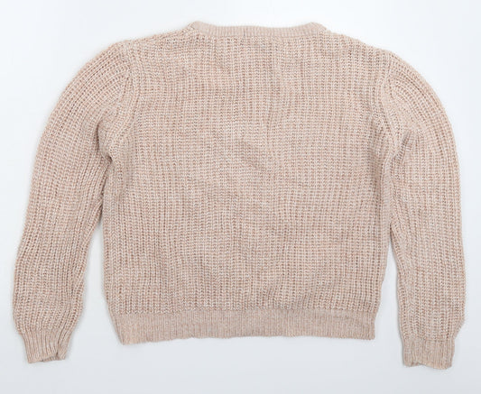 Atmosphere Womens Beige Knit Pullover Jumper Size 12