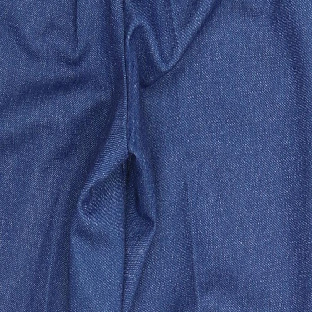 Womens UK Size 30 in Preworn Slim Fit Blue Trousers