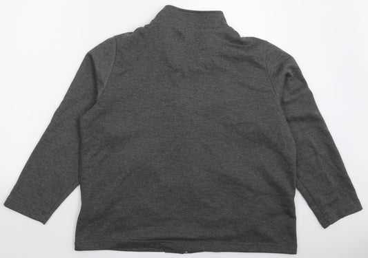 Damart Womens Grey Floral Jacket Size 20