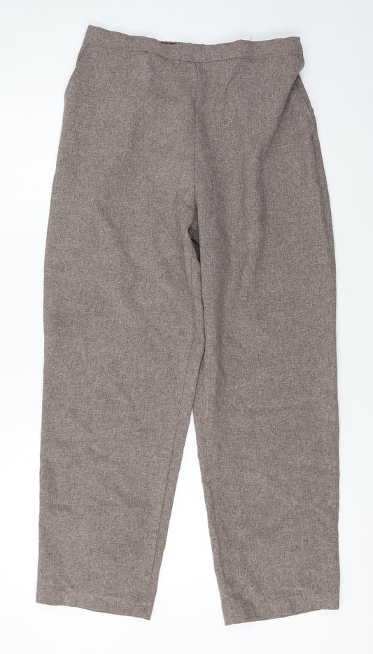 Womens UK Size 18 emma Regular Fit Brown Trousers
